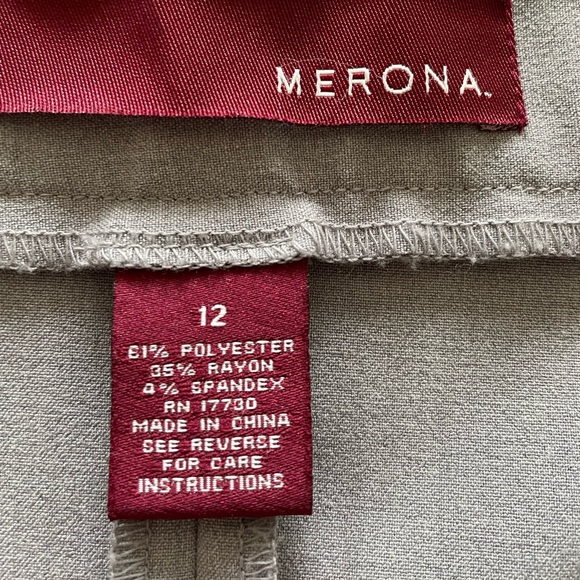 Pretty Gray Merona Skirt, size 12, EUC - Picture 8 of 9